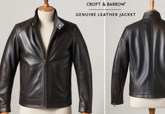 Croft And Barrow Genuine Leather Jacket