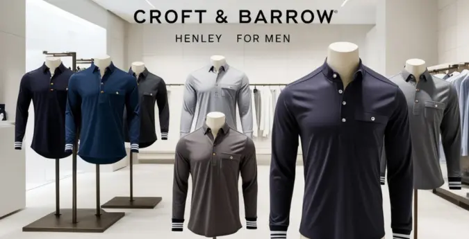 Croft And Barrow Henley Shirt Men