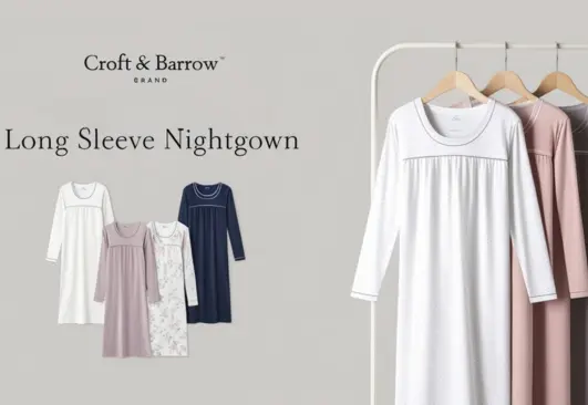 Croft And Barrow Long Sleeve Nightgown