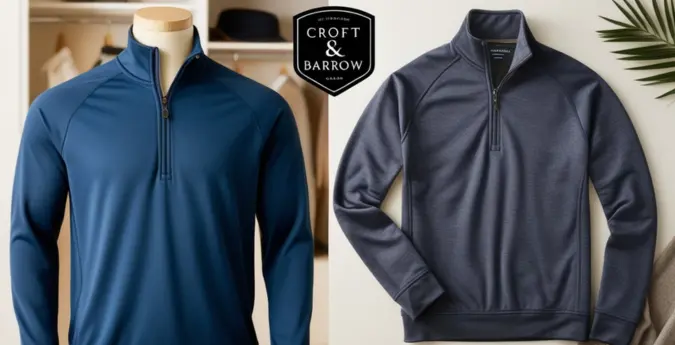 Croft And Barrow Men's 14 Zip Pullover