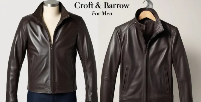 Croft And Barrow Men's Leather Jacket