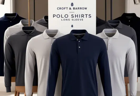 Croft And Barrow Polo Shirts Long Sleeve