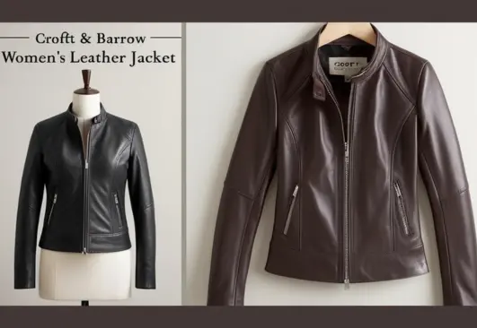 Croft And Barrow Women's Leather Jacket