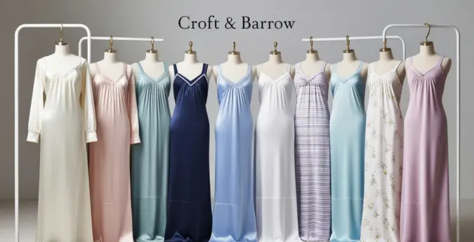 Croft and barrow 100 cotton nightgowns sale