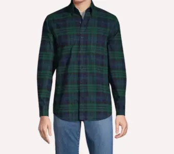 Men's Lands' End Traditional-Fit Flagship Flannel Shirt