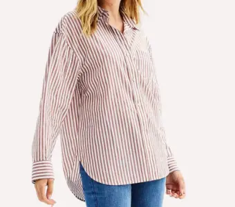 Women's Sonoma Goods For Life® Oversized Boyfriend Shirt